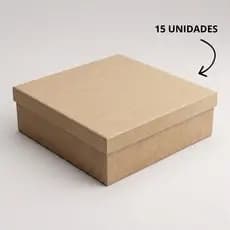 Kit 15 Caixa de MDF cru 20x20x10cm Lembrancinhas Festa Aniversario Casamento