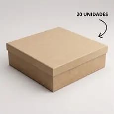 Kit 20 Caixas presente de MDF cru 20x20x10cm Lembrancinhas Casamento Festa Aniversario