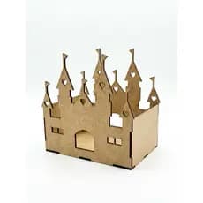 Kit 10 Centro de Mesa Castelo Princesa MDF Cachepô Festa Infantil Lembrancinha Aniversário Temático