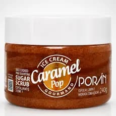 Esfoliante Corporal 3 em 1 Porán 240g Hidratante Remove Células Mortas Pele Macia Cheiroso