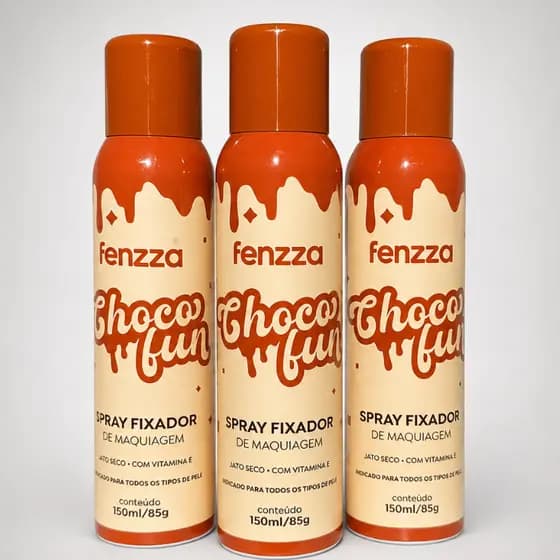 Spray Fixador de Maquiagem Choco Fun Fenzza Longa Duração - Fixa maquiagem