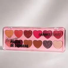 Paleta de Sombras Sarah's Beauty Blossom 12 Cores Matte e Glitter sombra glitter sombra pigmentada