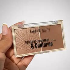 Paleta Iluminador e Contorno Sarah's Beauty Cor A Duo Facial Alta Pigmentação