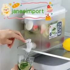 3.5 L Suqueira  Plastica com tampa para Geladeira Com torneira capacidade 3.5L  para agua saborizada