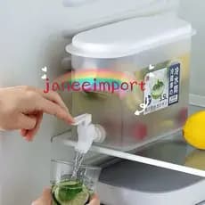 3.5L Suqueira  Plastica com tampa para Geladeira Com torneira capacidade 3.5L para agua saborizada