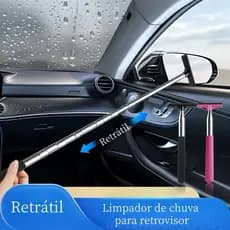 Mini Rodo Limpador de Retrovisor Retrátil para Carro em Dias de Chuva