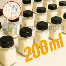 Kit Frascos para armazenar Leite/ Potes Reforçados P/ Leite Materno - 200ml/300ml/500ml