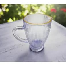 Jarra De Vidro Fio De Ouro Gamma 1,349L De Mesa Bancada Servir