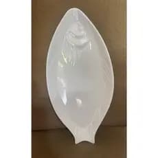 Travessa Peixe de Melamina 39x18x3cm Branca