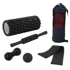 Kit Rolo de Massagem e Bastão Liberação Miofascial