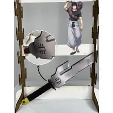 Réplica de Espada Jujutsu Kaisen em MDF – Perfeita para Cosplay e Coleção
