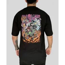 Blusa Oversized Anime Masculino | Estampa em DTF | Malha Premium Estampa Durável em DTF Malha Macia e Estampa Nítida