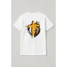 Blusa Oversized Cristã Masculina | Estampa DTF Evangélica | Tecido Premium Fé, Estilo e Conforto Look de Fé e Atitude