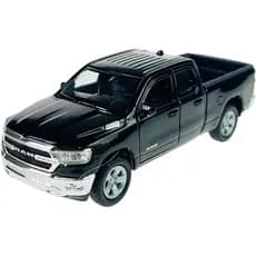 Caminhonete Coleção Miniatura Dodge Ram Preto Metal Welly 1:24