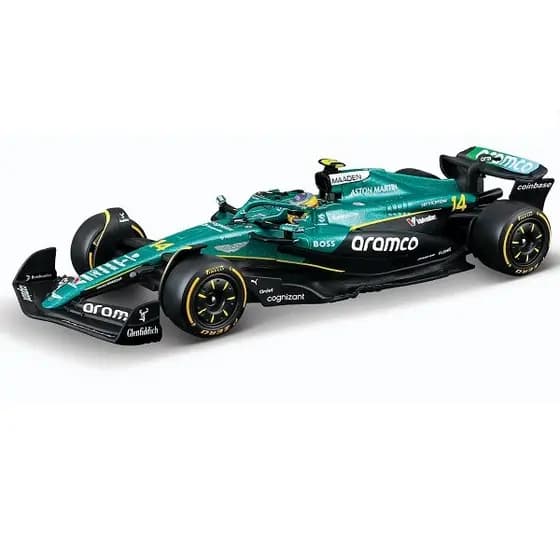 Carrinho Miniatura F1 2025 ASTON Martin ASMR 25 14 ALONSO