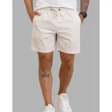 Short Masculino Linho Premium Mauricinho Slim Verão Praia Casual Confortável