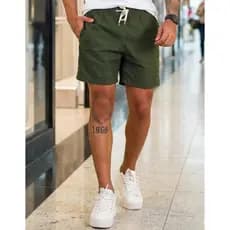 Bermuda Masculina Linho Premium Moda Praia Verão Casual Estilosa P ao GG