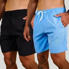 Kit 2 Short Tactel com Elastano Masculino Leve e Flexível