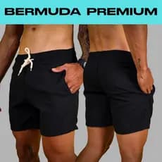 Short Masculino Curto Linho Mauricinho Confortável Praia Verão P ao GG Várias Cores
