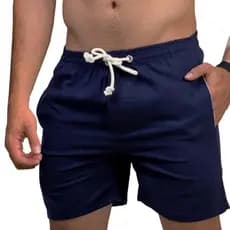 Short De Linho Masculino Bermuda Casual Mauricinho Premium Leve Slim Praia Básico Curto