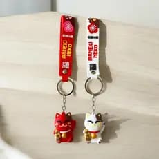Chaveiro Gato Da Sorte Maneki Neko *Toyko Design