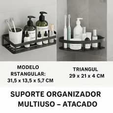 Suporte Organizador de Parede Multiuso – Atacado