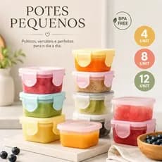 Pote hermético para Papinha legumes temperos 50ml 126ml Mini BPA Free Tampa Vedação Armazenar Alimentos Bebê Frutas