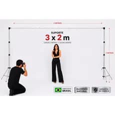 Suporte Painel Festa 3x2m  +presilhas+bolsa +