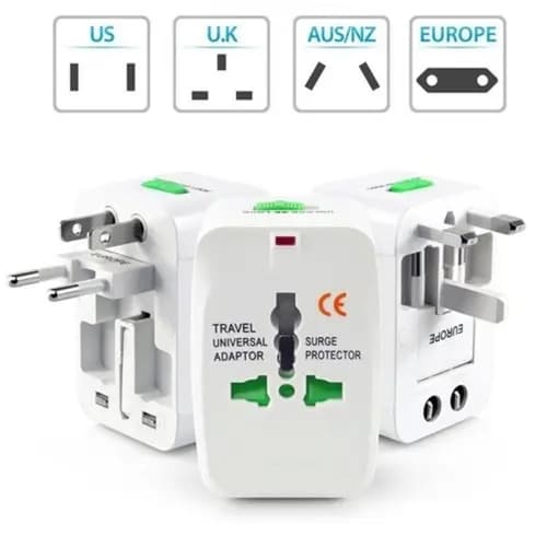 Adaptador Tomada Internacional Viagem Bivolt Viagem Universal