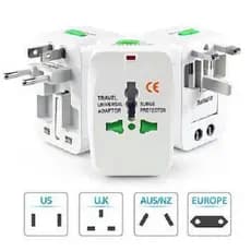 Adaptador Universal Tomada Internacional Viagem Bivolt