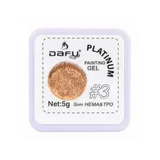 Painting Gel #3 Dourado Platinum Dafu Royal Para Alongamento