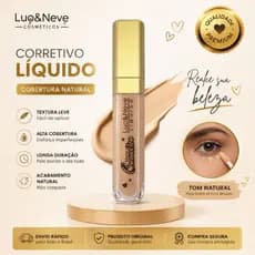 Corretivo Líquido Luo & Neve Alta Cobertura Cor 2 Médio Claro Longa Duração
