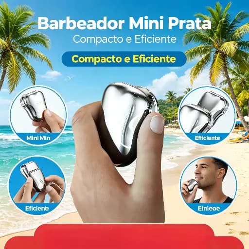 Barbeador EléTrico PortáTil Mini Aparador De Barba Reciprocador CabeçA De Corte RecarregáVel PromoçãO