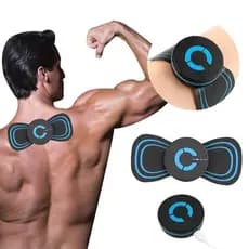 Kit Mini Massageador E Tapete Elétrico Dor Pés E Musculares Tapete Massageador de Pés Elétrico Portátil Recarregável EMS