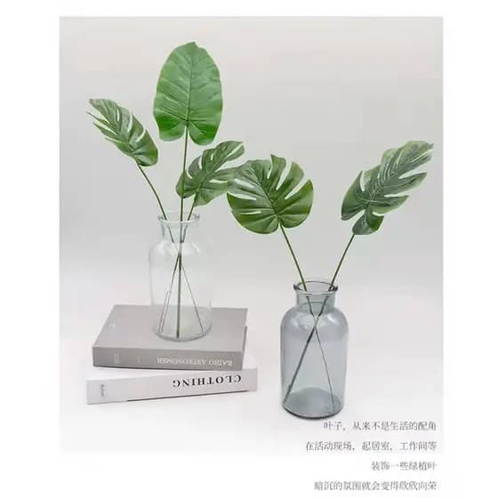 Kit 3 Folha Artificial Verde Planta Folhas Artificiais Para Decoração Folha Artificial Decoração Promoção