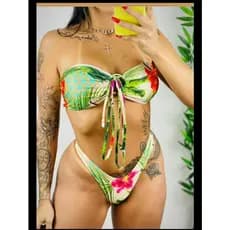 biquíni tamanho P estampado