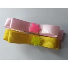 Par de Presilha para cabelos de bebê no boco de pato/ acessório de cabelo/ laço bebê
