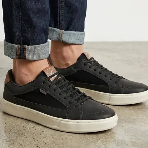 Tênis Casual Masculino com Lona Calce Fácil Leve Confortável Antiderrapante Dia a Dia e Caminhada