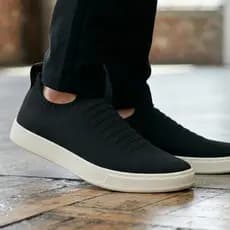 Tênis Casual Knit Sintético Lona Calce Fácil Leve Confortável Antiderrapante Dia a Dia e Caminhada
