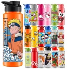 Garrafinha De Agua 750ml/550ml Looney Tunes Patrulha Canina Squeeze Infantil Decorada -  pernalonga NARUTO ONE PIECE
