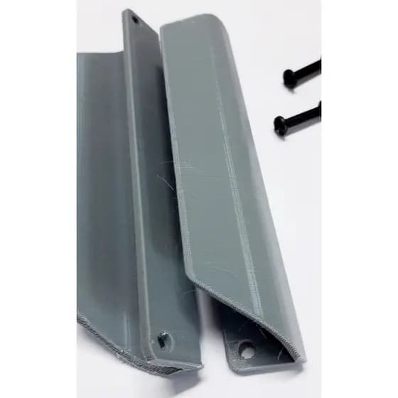 Puxador De Porta Sanfonada Pvc Medabil Cor Cinza 1 - Par