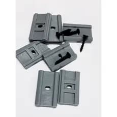 Fixador para trilho lateral e superior de porta sanfonada de pvc