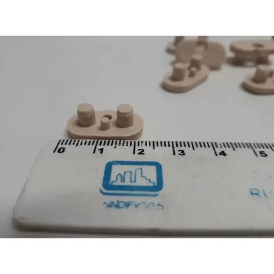 Tampa De União Porta Sanfonada Pvc (kit Com 10 Peças) Areia