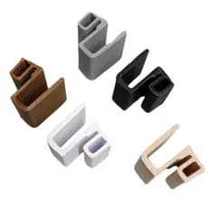 Guia De Nylon inferior Para Porta Box De Vidro 8mm Blindex Classic