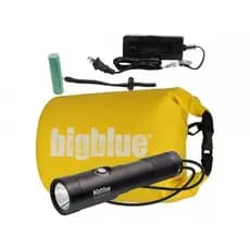 Lanterna De Mergulho Al 1300 Lumens Big Blue Pesca Sub Mergulho
