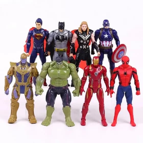 Boneco Vingadores Super Heróis Action Figures Articulado