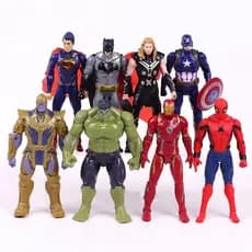Boneco Vingadores Super Heróis Action Figures Articulado