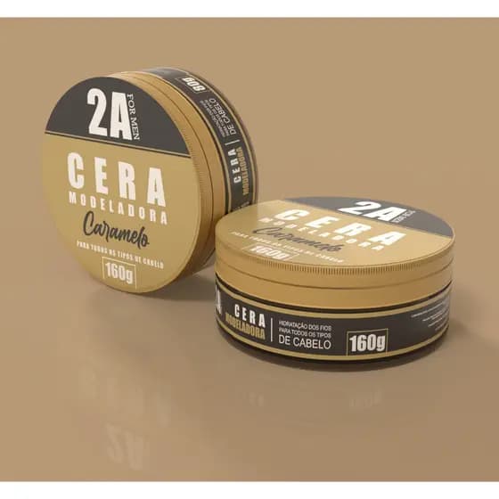 Cera Modeladora Caramelo 2A For Men 160g Proteção termica