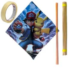 Kit faça você Mesmo Estampas Sortidas 33x33 50 Unidades Pipa Papagaio Flechinha