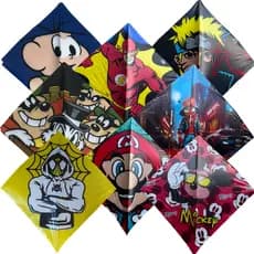 Pipa Flechinha Raia Plastico 33x33cm Pacote Com 50 Unidades Mega Promoção Sortido